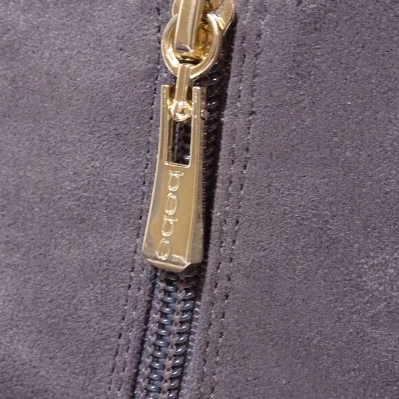 Bebe Delonix Embroidered Floral Crystal Boots Faux Suede Booties 7.5 - Picture 3 of 16